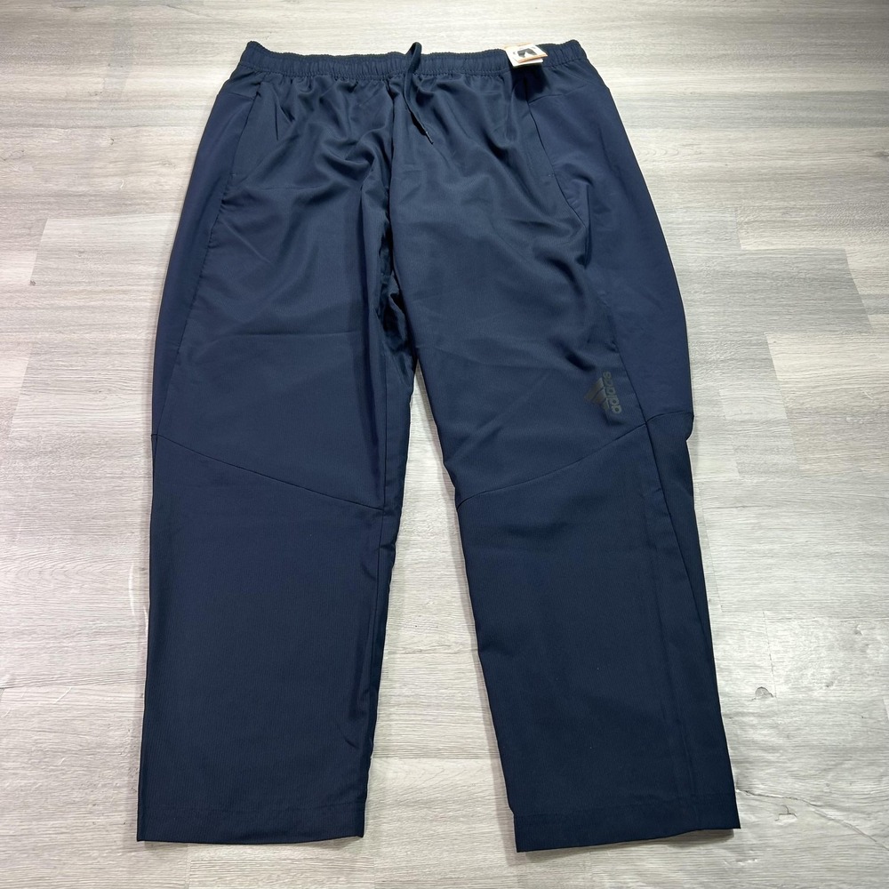 Adidas AEROREADY Track Pants Mens 2XL Blue Regular Fit Training Elastic IL1408